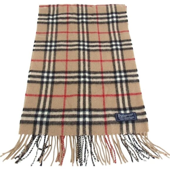 282165BW (S1) Burberry Scarf Beige Silk - Picture 1 of 7